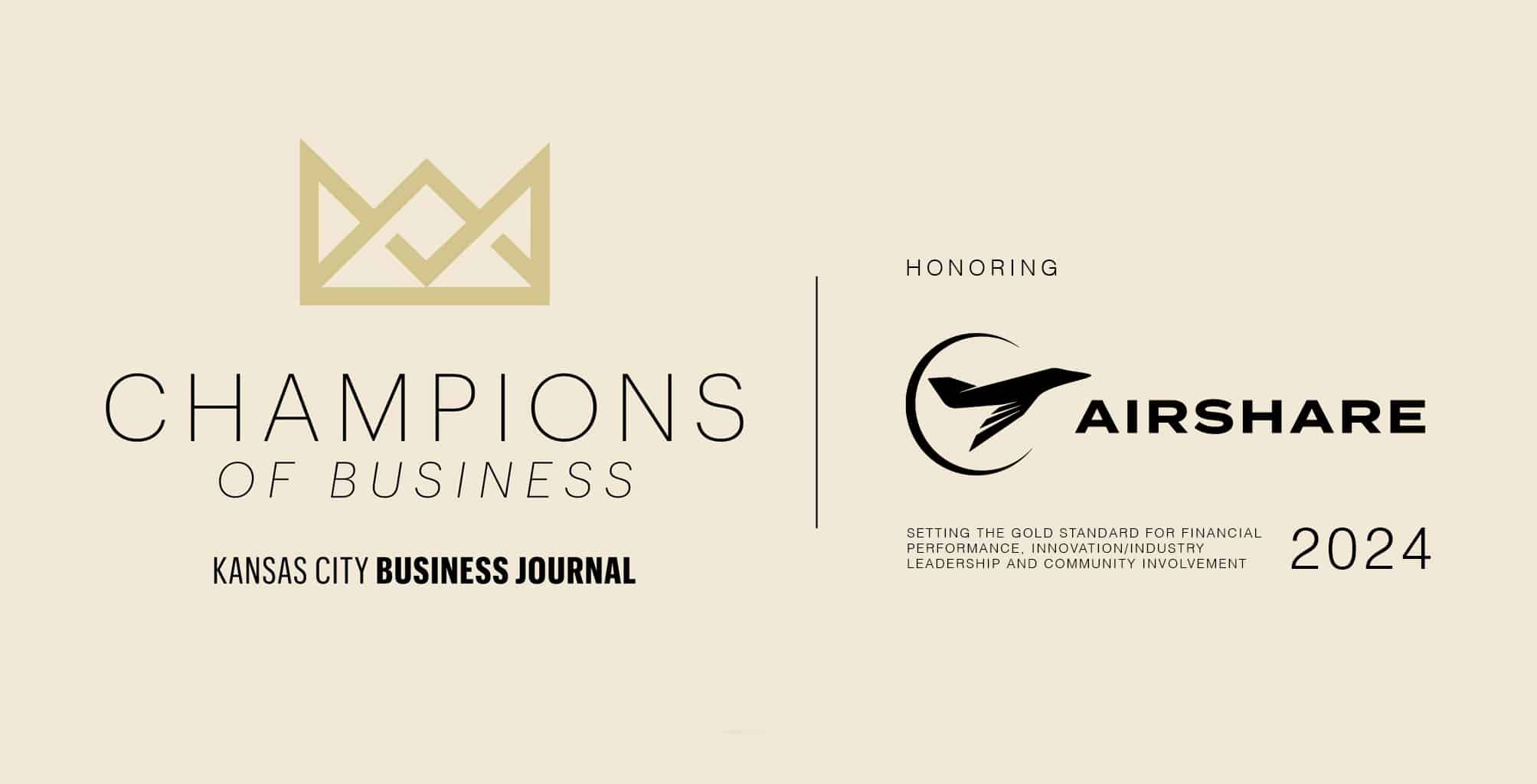 Airshare is honored to be selected as one of Kansas City Business Journal's Champions of Business